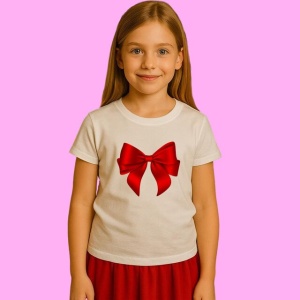 Tricou Funda Rosie Satin Simpla Groasa, din bumbac 100%, tricou alb, Copii | Dama | Barbat - Img 2