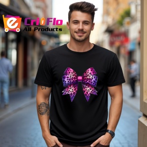 Tricou Fundita violet si roz cu imprimeu leopard stil cool edgy Copii | Dama | Barbat Barbat - Img 17