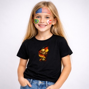 Tricou Germany World Cup Fifa 2026, din bumbac 100%, tricou negru, Copii | Dama | Barbat - Img 2