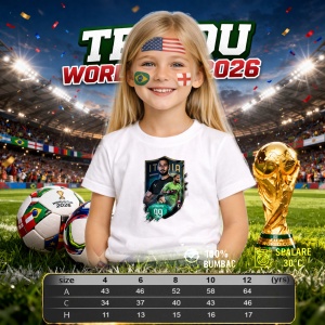 Tricou Gianluigi Donnarumma Italy World Cup Fifa 2026 V9, din bumbac 100%, tricou alb, Copii | Dama | Barbat - Img 4
