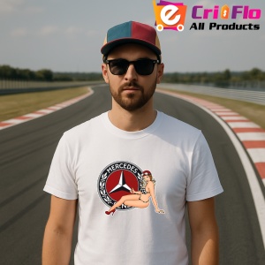 Tricou Girl Cu Logo Mercedes | Unisex Dama si Barbat