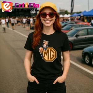Tricou Girl Cu Logo Mg | Unisex Dama si Barbat - Img 3