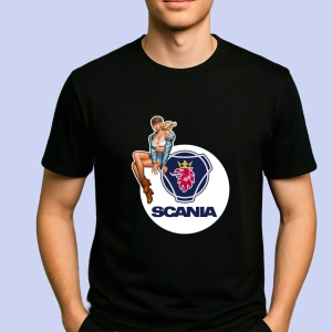 Tricou Girl Cu Logo Scania | Unisex Dama si Barbat
