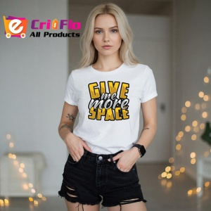 Tricou Give Me More Space Astronaut Amuzant, din bumbac 100% , tricou alb pentru Copii | Dama | Barbat - Img 7
