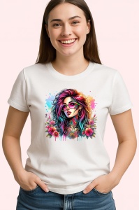 Tricou glasses girl with tattoos and roses, fata cu ochelari tatuaje si trandafiri, Copii | Dama | Barbat