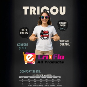 Tricou Go To The Fcking Gym Negru Rosu, Copii | Dama | Barbat - Img 11