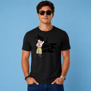 Tricou Goku Copil Dragon Ball Z Urban Fashion Logo Negru, din bumbac 100%, tricou negru, Copii | Dama | Barbat - Img 3