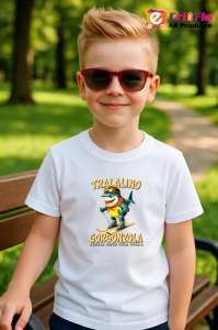 Tricou Gorgonzola The Ski Shark ** Tralalero Tralala Copii | Dama | Barbat