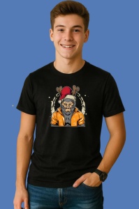 Tricou Gorilla Santa, din bumbac 100% Copii | Dama | Barbat - Img 2
