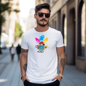 Tricou Grafity Urban Street Tricou Alb - Copii | Dama | Barbat - Img 9