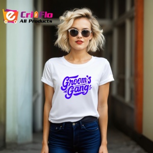 Tricou grooms gang echipa mirelui design petrecere burlaci, Copii | Dama | Barbat - Img 7