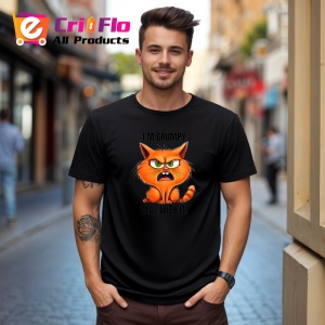 Tricou Grumpy cat deal with it pisica nervoasa mesaj comic, Copii | Dama | Barbat , tricou negru - Img 10