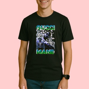 Tricou Gucci Mane v1, muzica Rap, Dama | Barbat | Copii, Culoare Negru