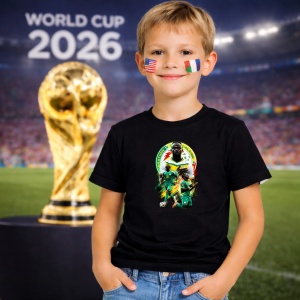 Tricou Hakim Ziyech Morocco World Cup Fifa 2026 V2, din bumbac 100%, tricou negru, Copii | Dama | Barbat - Img 5
