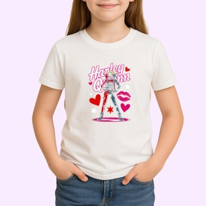 Tricou harley quinn iubire rosie stil comic, Copii | Dama | Barbat - Img 3