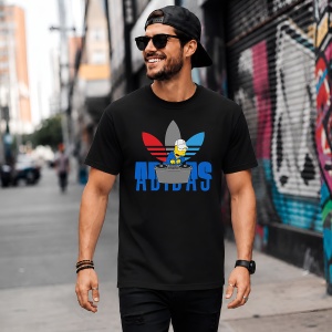 Tricou Homer Simpson Dj Spinning Records Urban Blue Music Vibe, din bumbac 100%, tricou negru, Copii | Dama | Barbat - Img 5