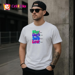 Tricou Hug Laugh Smile Love Text Colorat V1, din bumbac 100% , tricou alb pentru Copii | Dama | Barbat - Img 9