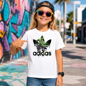 Tricou Hulk Gigantul Verde Graffiti Urban Logo Negru Street Art, din bumbac 100% Copii | Dama | Barbat - Img 4