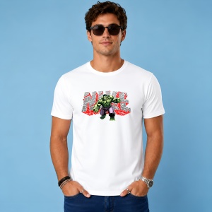 Tricou Hulk Graffiti Urban Fundal Rosu Gri, din bumbac 100% Copii | Dama | Barbat