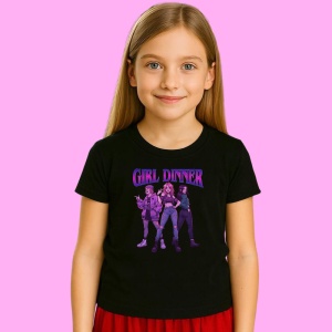 Tricou Huntrix K Pop Hunters Demon Girl Dinner Grup Fete, din bumbac 100%, tricou negru, Copii | Dama | Barbat - Img 2