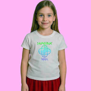 Tricou Huntrix K Pop Hunters Demon Logo Mira Glob Albastru, din bumbac 100%, tricou alb, Copii | Dama | Barbat