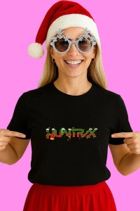 Tricou Huntrix K Pop Hunters Demon Logo Simplu Verde Luminite, din bumbac 100%, tricou negru, Copii | Dama | Barbat