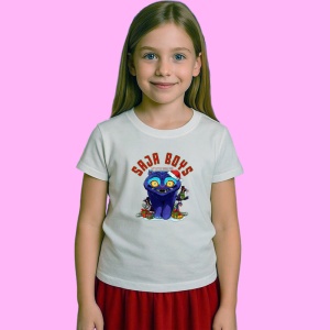 Tricou Huntrix K Pop Hunters Demon Saiyaboys Mascote Cu Caciula, din bumbac 100%, tricou alb, Copii | Dama | Barbat