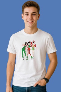 Tricou Huntrix K Pop Hunters Demon Trio Fete Pozitie Dinamica Verde, din bumbac 100%, tricou alb, Copii | Dama | Barbat