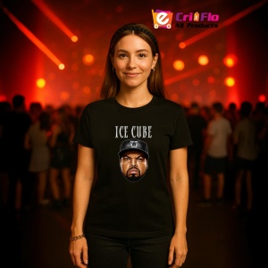 Tricou Ice Cube - Cartoon Head, muzica (Comedie / Rap ironic), Dama | Barbat | Copii, Culoare Negru - Img 12