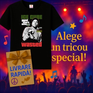Tricou Ice Cube - GTA Style, muzica Hip-Hop, Dama | Barbat | Copii, Culoare Negru - Img 7