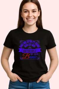 Tricou imi spun pe nume dar cei mai importanti imi spun bunica mesaj familial 2, Copii | Dama | Barbat , tricou negru - Img 2