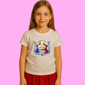 Tricou Ingeri Langa Sfanta Familie, din bumbac 100%, tricou alb, Copii | Dama | Barbat - Img 2