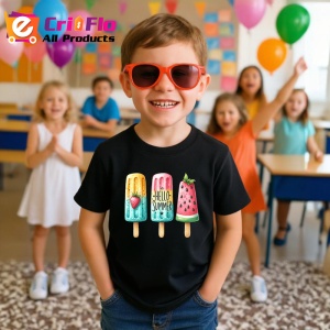 Tricou Inghetata colorata text hello summer stil fresh si jucaus Copii | Dama | Barbat Barbat - Img 21