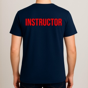 Tricou INSTRUCTOR, Personalizat | Unisex Dama si Barbat, Albastru Inchis