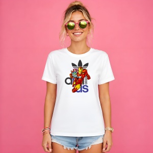 Tricou Iron Man Costum Rosu Auriu Logo Urban Originals Design, din bumbac 100% Copii | Dama | Barbat - Img 3