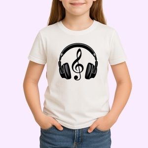 Tricou Iubesc Muzica in liniste - Copii | Dama | Barbat