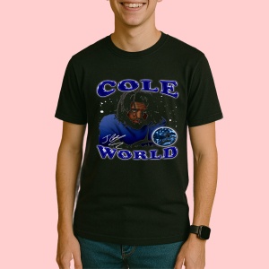 Tricou J. Cole, muzica Hip-Hop / Trap, Dama | Barbat | Copii, Culoare Negru - Img 3