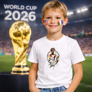 Tricou Jamal Musiala Germany World Cup Fifa 2026 V4, din bumbac 100%, tricou alb, Copii | Dama | Barbat - Img 5
