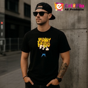 Tricou Johnny bravo baiatul cu muschi blond plin de incredere, Copii | Dama | Barbat , tricou negru - Img 11