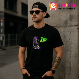 Tricou Joker minimal mov cu silueta estompata, Copii | Dama | Barbat , tricou negru - Img 11