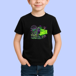 Tricou Joker scena parc distractii explozie culori, Copii | Dama | Barbat , tricou negru - Img 2