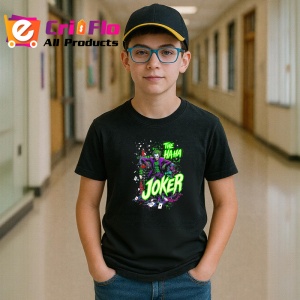 Tricou Joker the haha stropi rosii si verzi, Copii | Dama | Barbat , tricou negru - Img 6