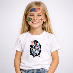 Tricou Jude Bellingham England World Cup Fifa 2026 V2, din bumbac 100%, tricou alb, Copii | Dama | Barbat - Img 2