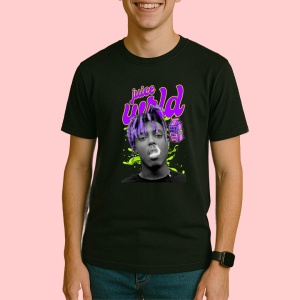 Tricou Juice WRLD - Purple Splash, muzica Rock / Pop Rock, Dama | Barbat | Copii, Culoare Negru
