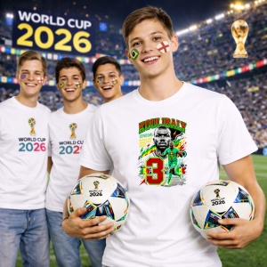 Tricou Kalidou Koulibaly Senegal World Cup Fifa 2026, din bumbac 100%, tricou alb, Copii | Dama | Barbat - Img 7