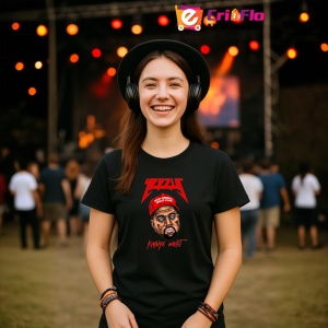 Tricou Kanye West - Yeezus Red Cap, muzica Alternative / Electropop / Rap Rock, Dama | Barbat | Copii, Culoare Negru - Img 4