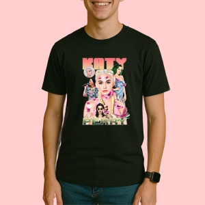 Tricou Katy Perry - Pop Art Style, muzica Hip-Hop / Rap, Dama | Barbat | Copii, Culoare Negru - Img 3