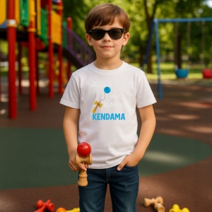 Tricou Kendama boy just a boy who loves playing kendama, din bumbac 100%, tricou alb, Copii | Dama | Barbat - Img 3