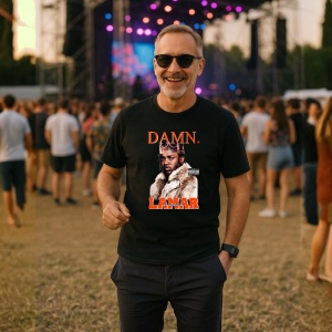 Tricou Kendrick Lamar - DAMN., muzica RAP, Dama | Barbat | Copii, Culoare Negru - Img 9