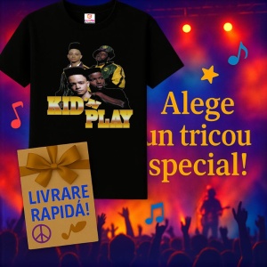 Tricou Kid 'n Play, muzica POP, Dama | Barbat | Copii, Culoare Negru - Img 11